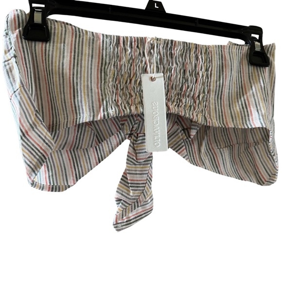 Olivaceous | Linen Crop Top - Picture 4 of 4